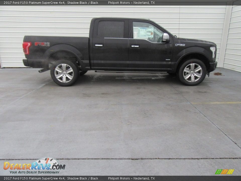 2017 Ford F150 Platinum SuperCrew 4x4 Shadow Black / Black Photo #3