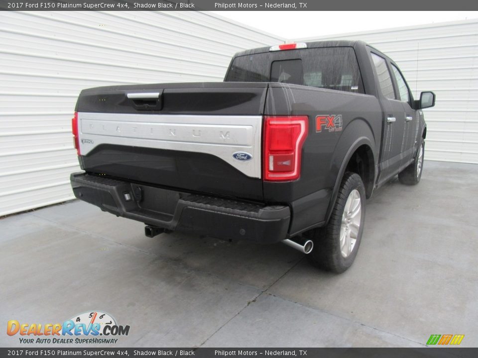 2017 Ford F150 Platinum SuperCrew 4x4 Shadow Black / Black Photo #4