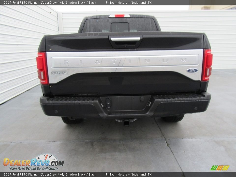 2017 Ford F150 Platinum SuperCrew 4x4 Shadow Black / Black Photo #5
