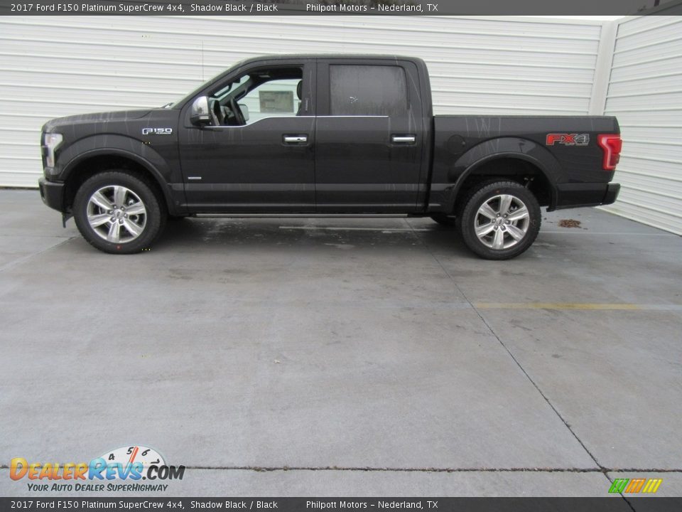 2017 Ford F150 Platinum SuperCrew 4x4 Shadow Black / Black Photo #6