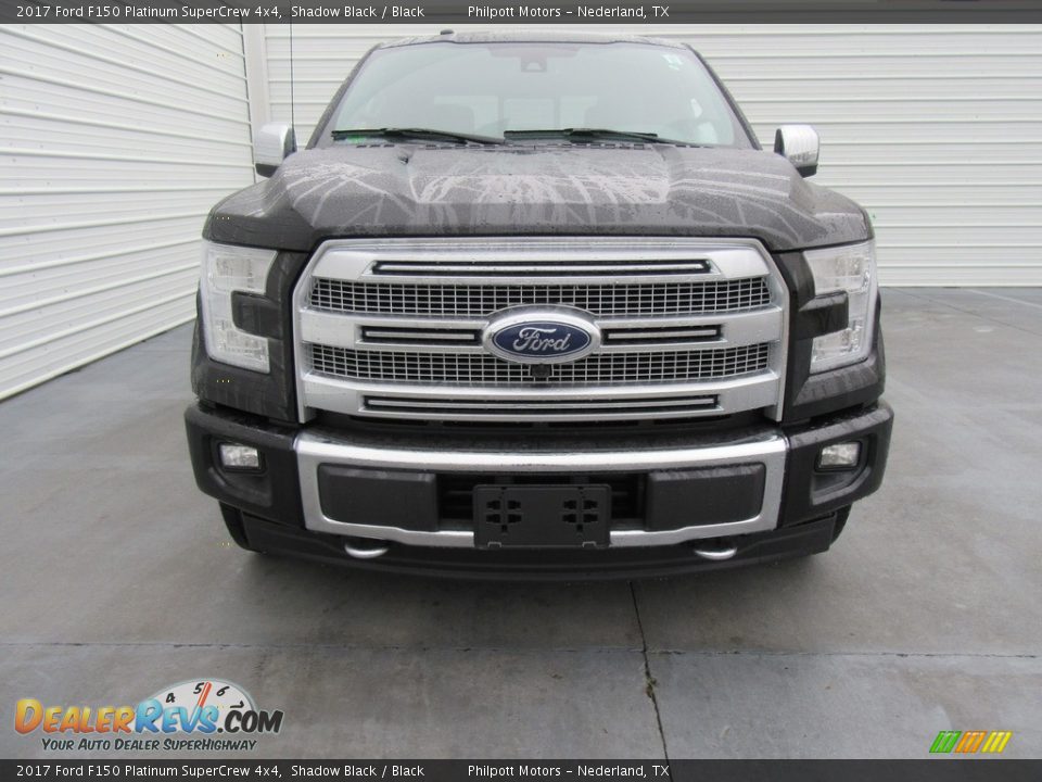 2017 Ford F150 Platinum SuperCrew 4x4 Shadow Black / Black Photo #8