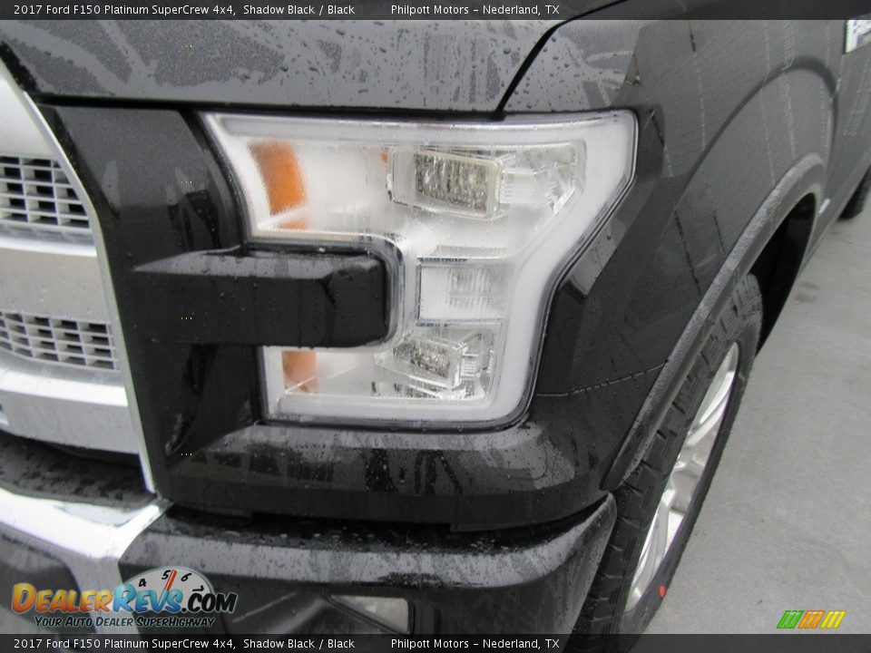 2017 Ford F150 Platinum SuperCrew 4x4 Shadow Black / Black Photo #9