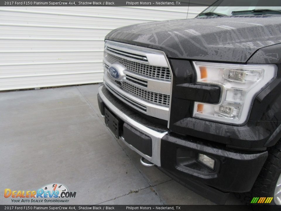 2017 Ford F150 Platinum SuperCrew 4x4 Shadow Black / Black Photo #10