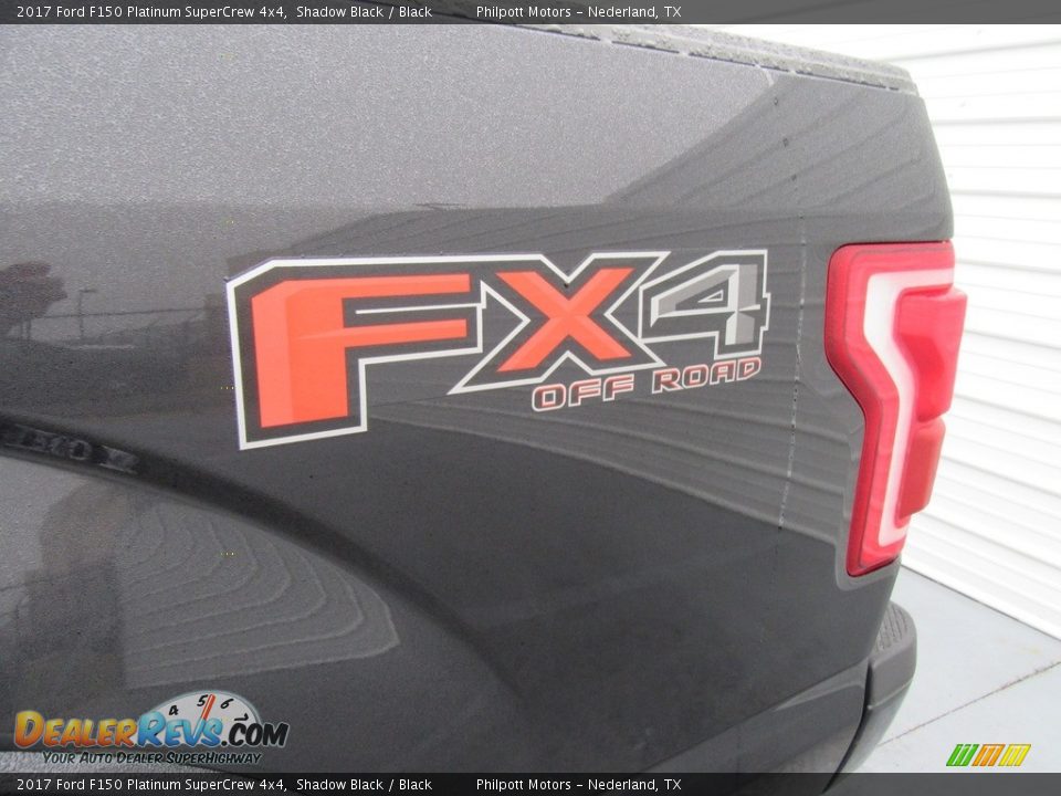 2017 Ford F150 Platinum SuperCrew 4x4 Shadow Black / Black Photo #15