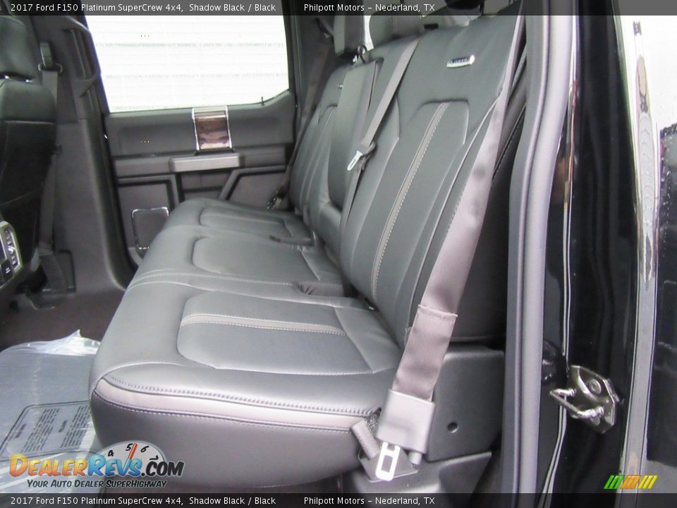Rear Seat of 2017 Ford F150 Platinum SuperCrew 4x4 Photo #18