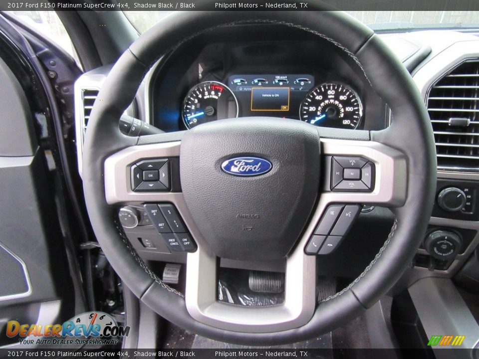 2017 Ford F150 Platinum SuperCrew 4x4 Shadow Black / Black Photo #33