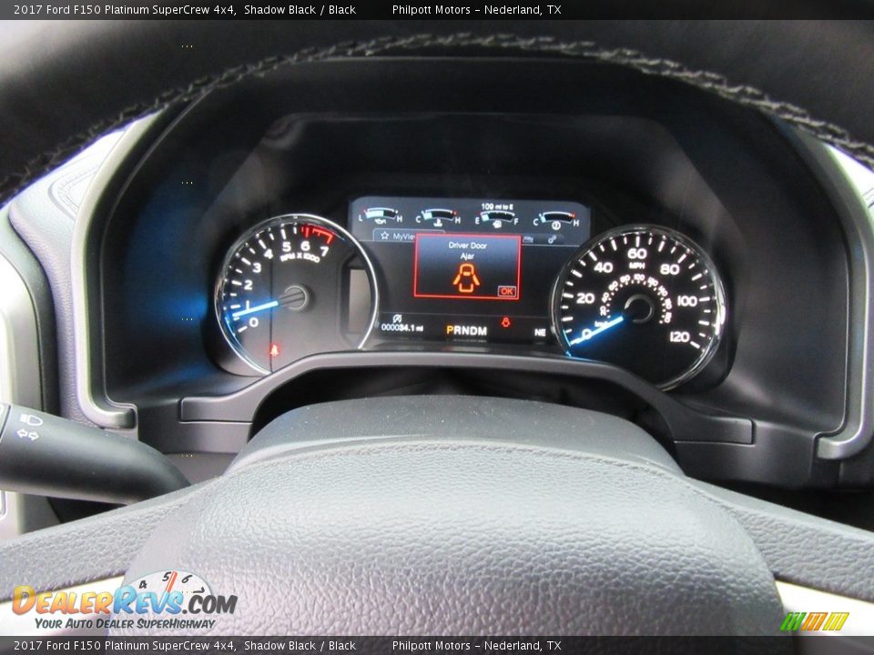 2017 Ford F150 Platinum SuperCrew 4x4 Shadow Black / Black Photo #34