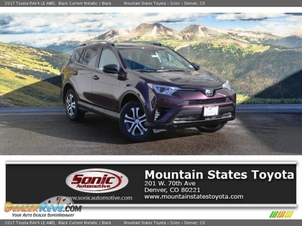 2017 Toyota RAV4 LE AWD Black Current Metallic / Black Photo #1
