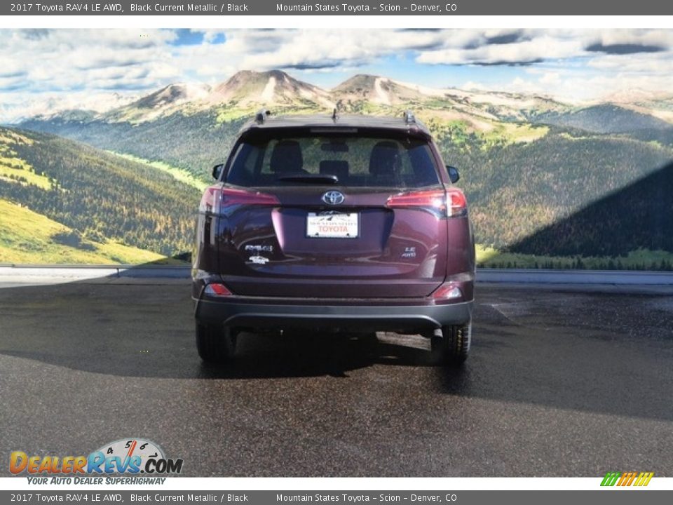 2017 Toyota RAV4 LE AWD Black Current Metallic / Black Photo #4
