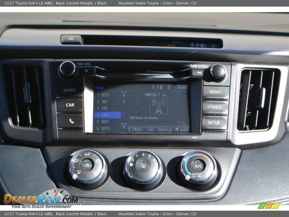2017 Toyota RAV4 LE AWD Black Current Metallic / Black Photo #6