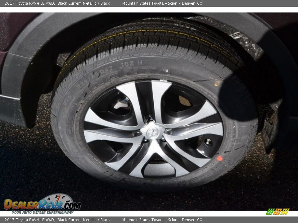 2017 Toyota RAV4 LE AWD Black Current Metallic / Black Photo #9