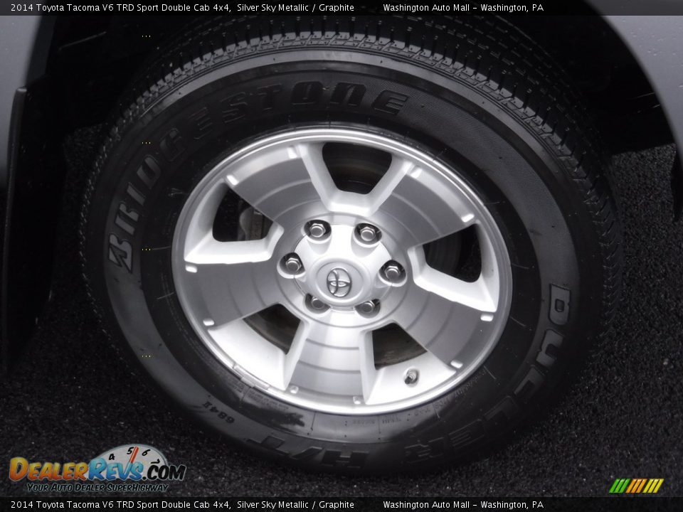 2014 Toyota Tacoma V6 TRD Sport Double Cab 4x4 Silver Sky Metallic / Graphite Photo #3