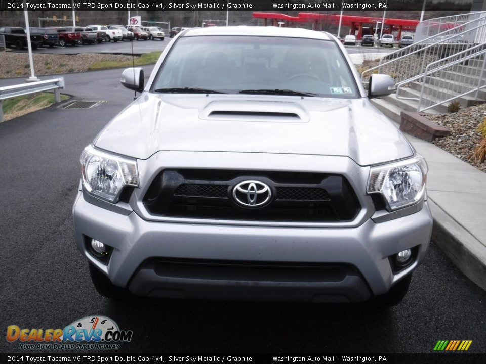 2014 Toyota Tacoma V6 TRD Sport Double Cab 4x4 Silver Sky Metallic / Graphite Photo #7
