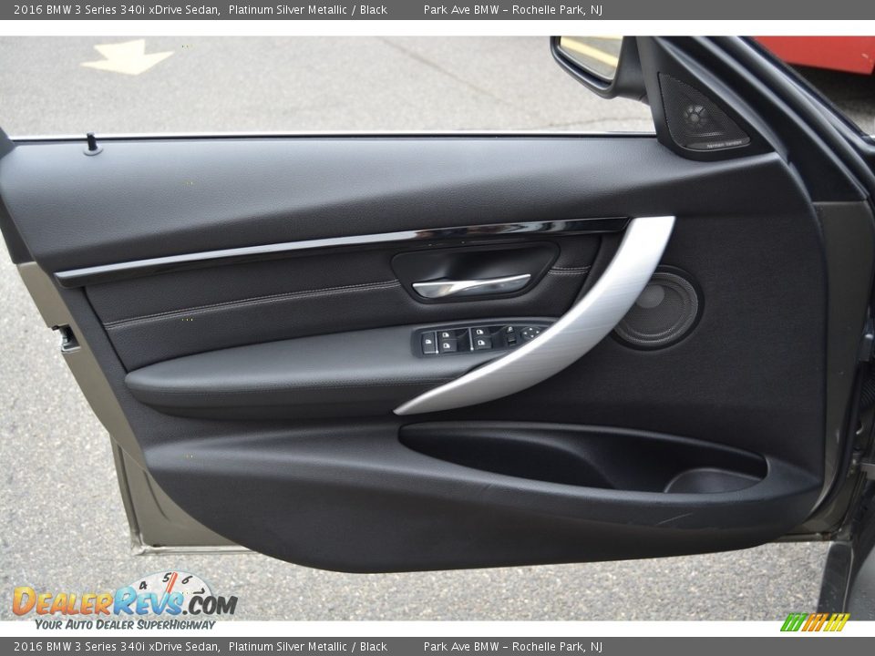 2016 BMW 3 Series 340i xDrive Sedan Platinum Silver Metallic / Black Photo #8