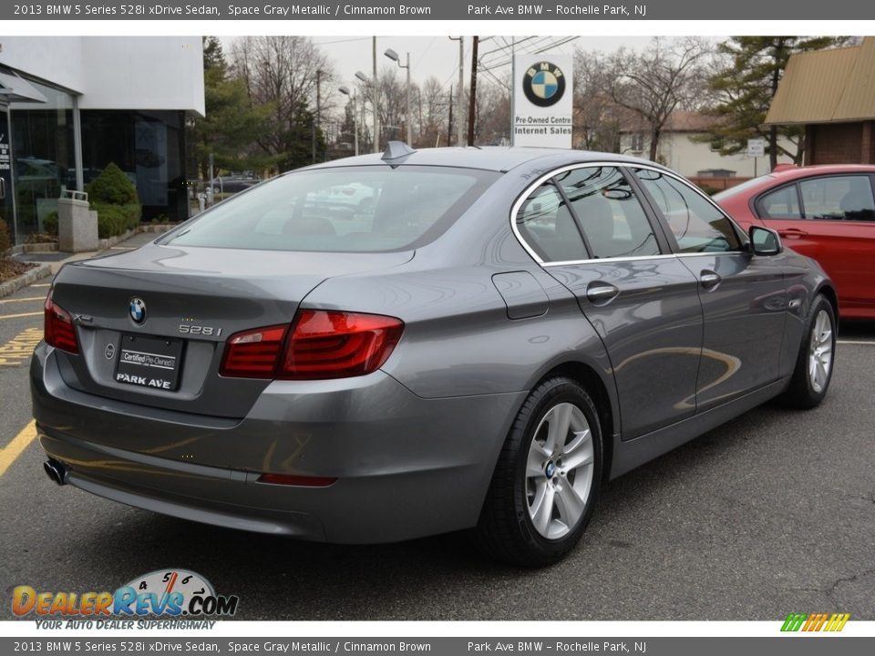 2013 BMW 5 Series 528i xDrive Sedan Space Gray Metallic / Cinnamon Brown Photo #3