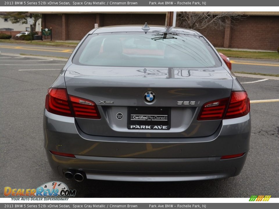 2013 BMW 5 Series 528i xDrive Sedan Space Gray Metallic / Cinnamon Brown Photo #4