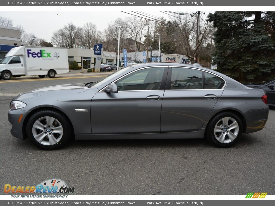2013 BMW 5 Series 528i xDrive Sedan Space Gray Metallic / Cinnamon Brown Photo #5