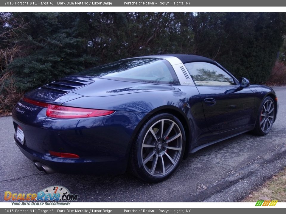 2015 Porsche 911 Targa 4S Dark Blue Metallic / Luxor Beige Photo #6