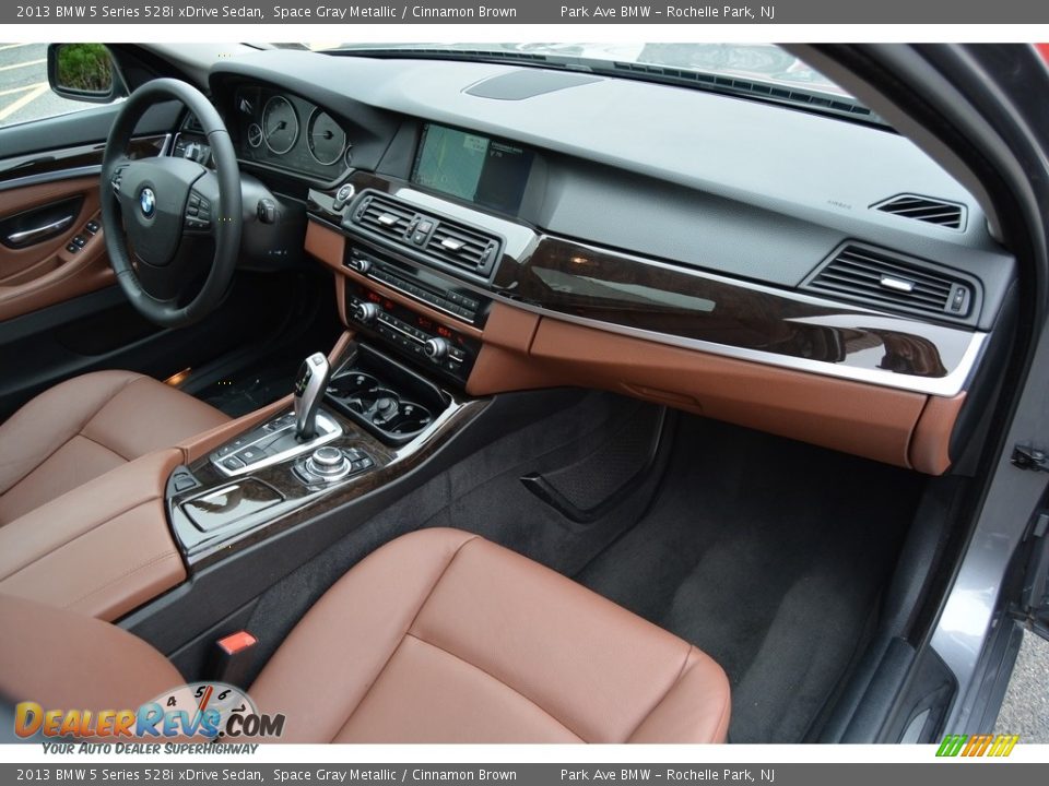 2013 BMW 5 Series 528i xDrive Sedan Space Gray Metallic / Cinnamon Brown Photo #26