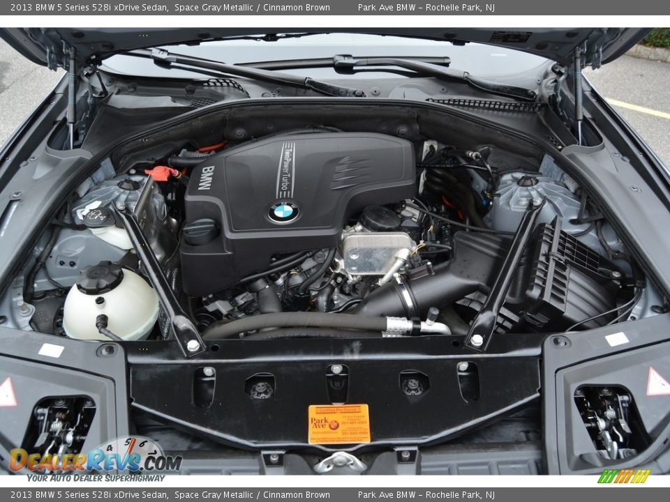 2013 BMW 5 Series 528i xDrive Sedan Space Gray Metallic / Cinnamon Brown Photo #29