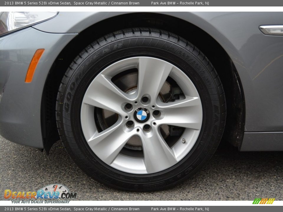 2013 BMW 5 Series 528i xDrive Sedan Space Gray Metallic / Cinnamon Brown Photo #31