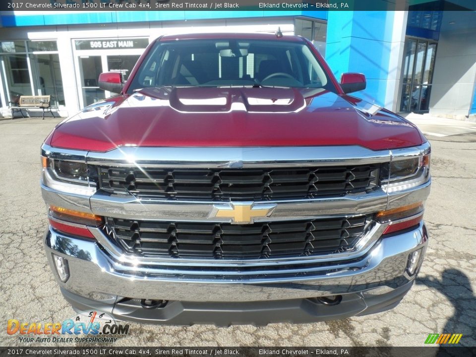 2017 Chevrolet Silverado 1500 LT Crew Cab 4x4 Siren Red Tintcoat / Jet Black Photo #2