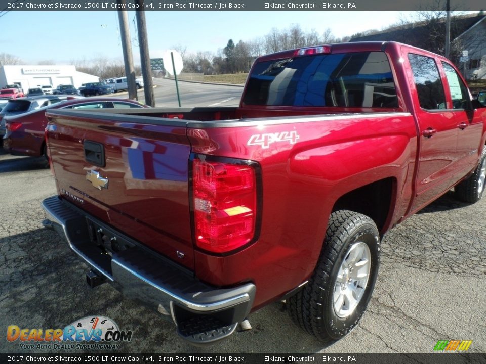 2017 Chevrolet Silverado 1500 LT Crew Cab 4x4 Siren Red Tintcoat / Jet Black Photo #5