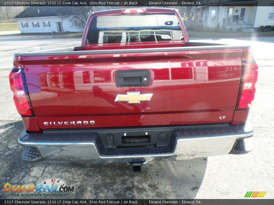 2017 Chevrolet Silverado 1500 LT Crew Cab 4x4 Siren Red Tintcoat / Jet Black Photo #6