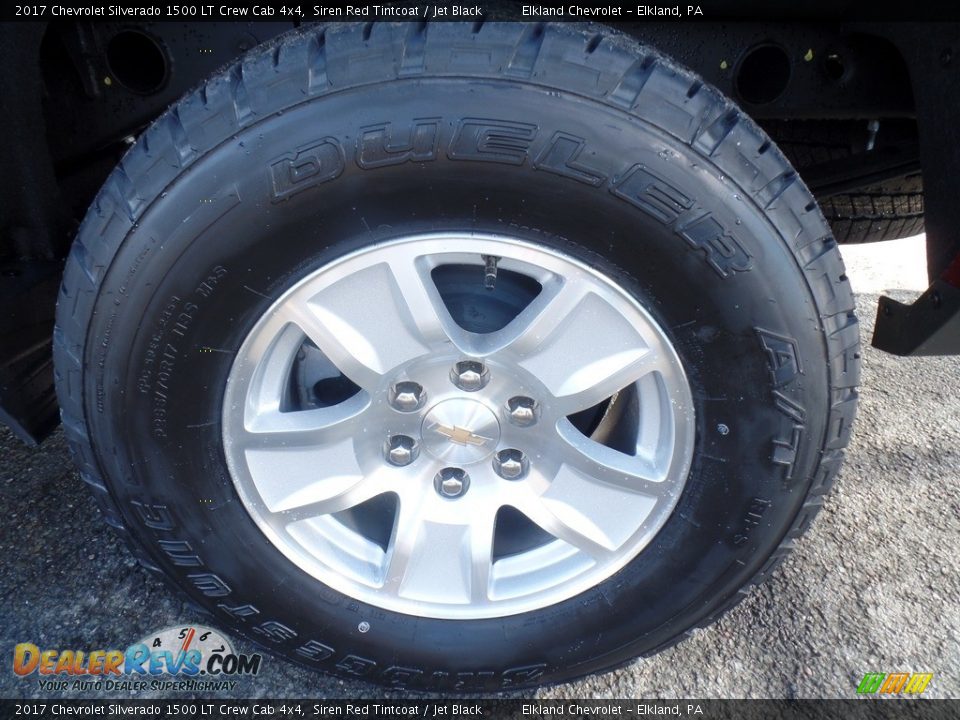 2017 Chevrolet Silverado 1500 LT Crew Cab 4x4 Siren Red Tintcoat / Jet Black Photo #9