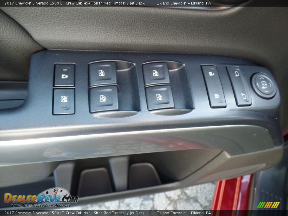 2017 Chevrolet Silverado 1500 LT Crew Cab 4x4 Siren Red Tintcoat / Jet Black Photo #14