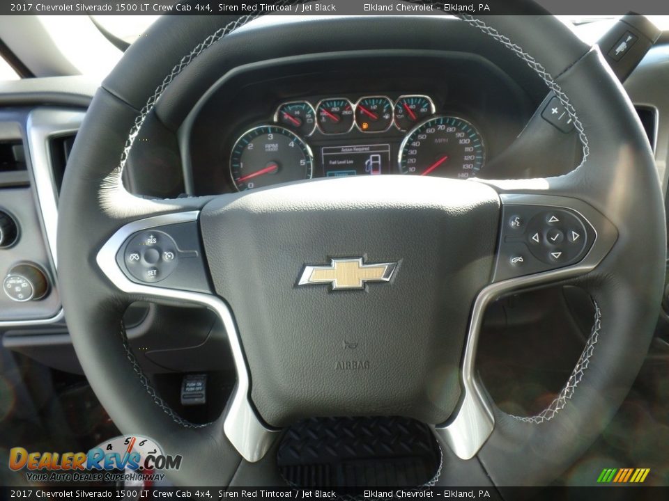 2017 Chevrolet Silverado 1500 LT Crew Cab 4x4 Siren Red Tintcoat / Jet Black Photo #19