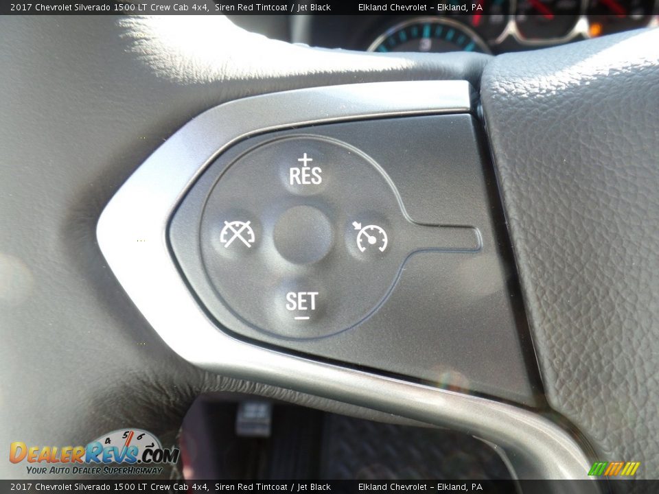 2017 Chevrolet Silverado 1500 LT Crew Cab 4x4 Siren Red Tintcoat / Jet Black Photo #21