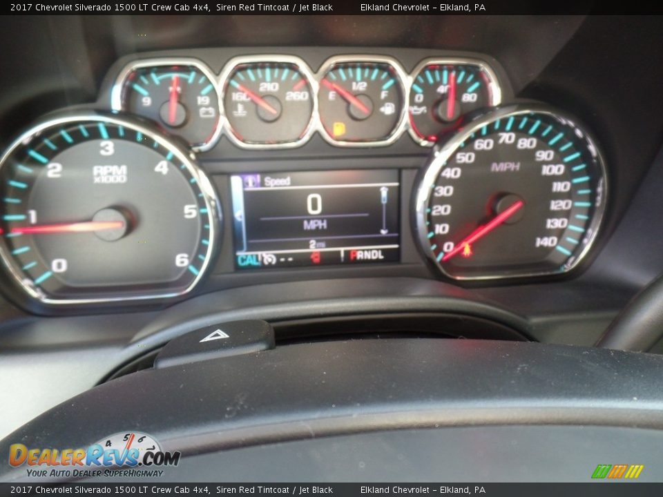 2017 Chevrolet Silverado 1500 LT Crew Cab 4x4 Siren Red Tintcoat / Jet Black Photo #24
