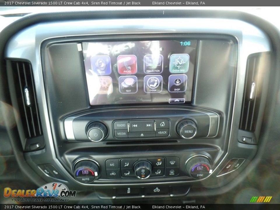 2017 Chevrolet Silverado 1500 LT Crew Cab 4x4 Siren Red Tintcoat / Jet Black Photo #25