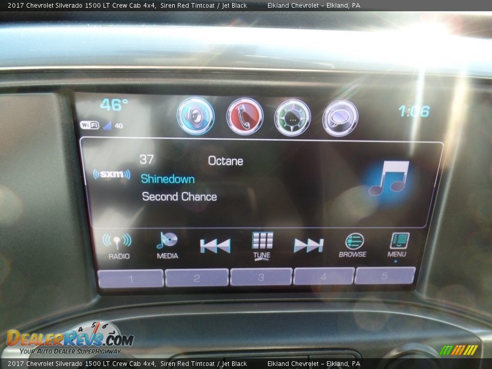 2017 Chevrolet Silverado 1500 LT Crew Cab 4x4 Siren Red Tintcoat / Jet Black Photo #27