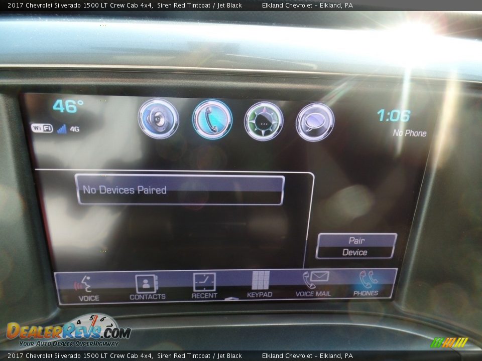2017 Chevrolet Silverado 1500 LT Crew Cab 4x4 Siren Red Tintcoat / Jet Black Photo #29