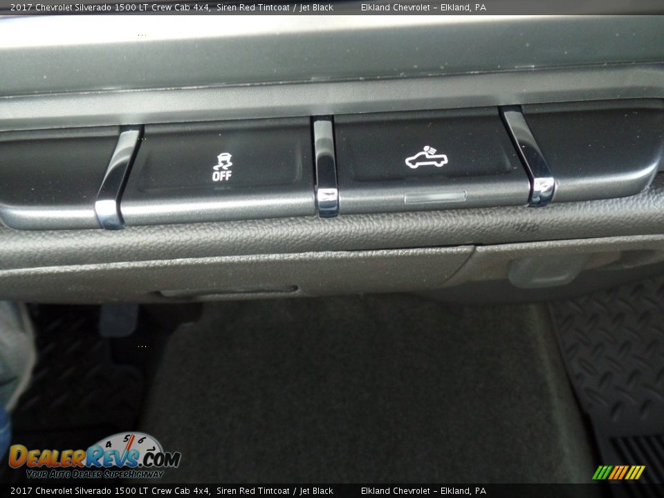 2017 Chevrolet Silverado 1500 LT Crew Cab 4x4 Siren Red Tintcoat / Jet Black Photo #34