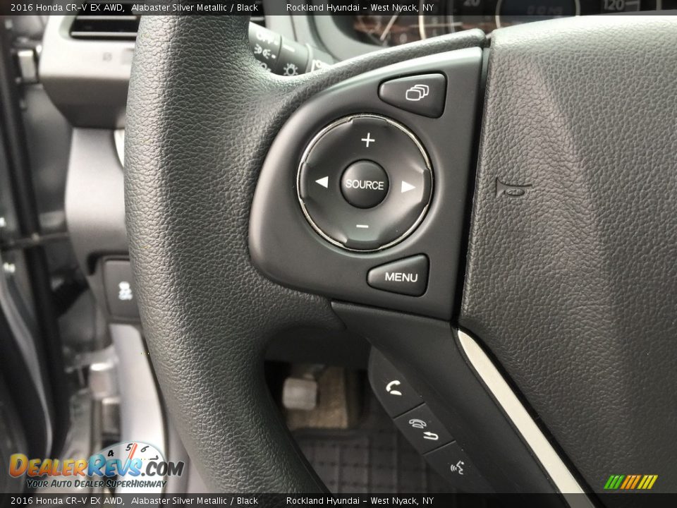 2016 Honda CR-V EX AWD Alabaster Silver Metallic / Black Photo #16