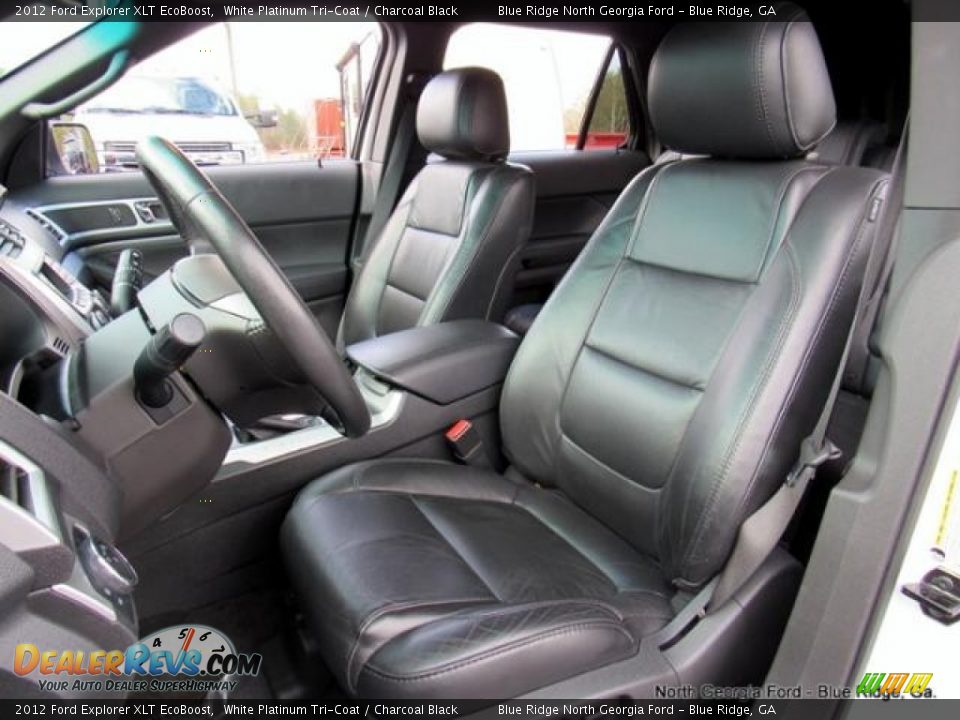 2012 Ford Explorer XLT EcoBoost White Platinum Tri-Coat / Charcoal Black Photo #11