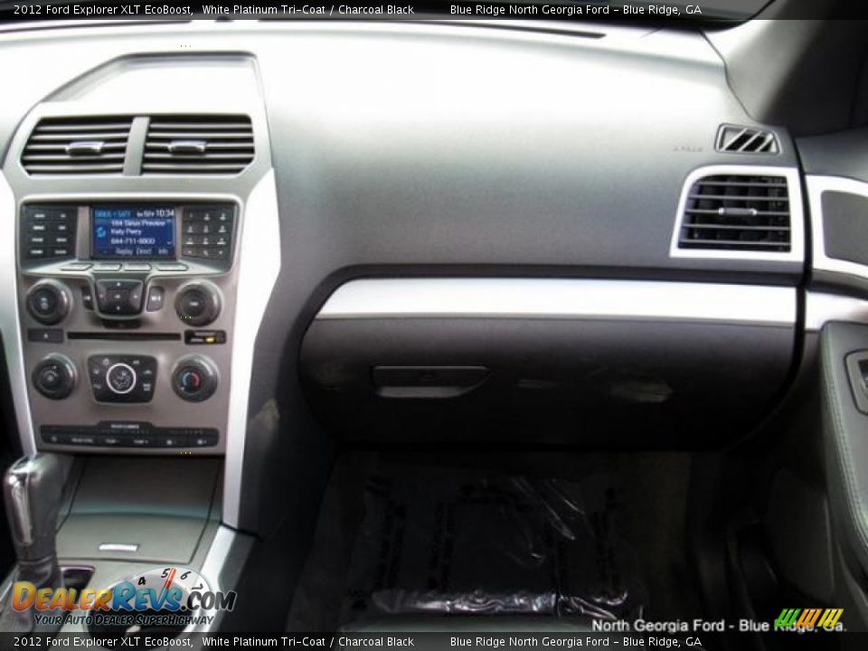 2012 Ford Explorer XLT EcoBoost White Platinum Tri-Coat / Charcoal Black Photo #19