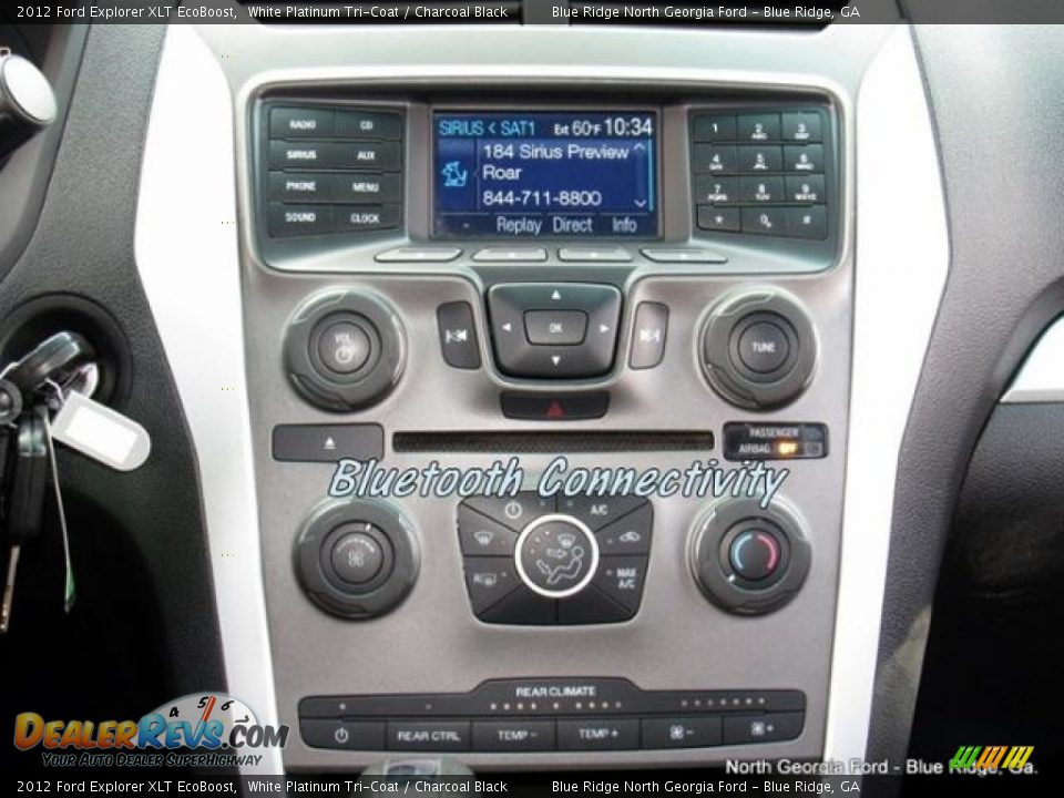 2012 Ford Explorer XLT EcoBoost White Platinum Tri-Coat / Charcoal Black Photo #21