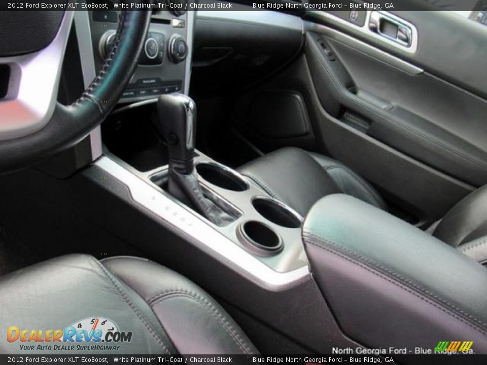 2012 Ford Explorer XLT EcoBoost White Platinum Tri-Coat / Charcoal Black Photo #26