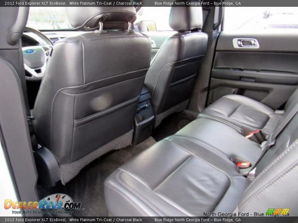 2012 Ford Explorer XLT EcoBoost White Platinum Tri-Coat / Charcoal Black Photo #31
