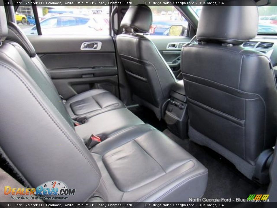 2012 Ford Explorer XLT EcoBoost White Platinum Tri-Coat / Charcoal Black Photo #32