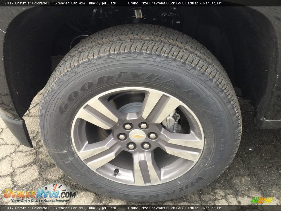 2017 Chevrolet Colorado LT Extended Cab 4x4 Black / Jet Black Photo #10