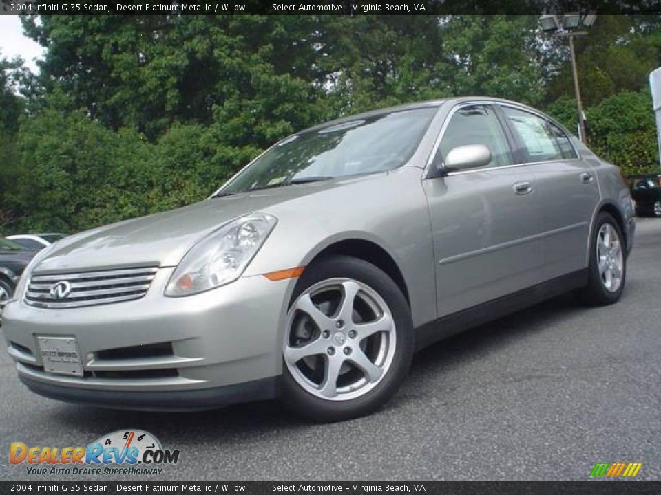 2004 Infiniti G 35 Sedan Desert Platinum Metallic / Willow Photo #2