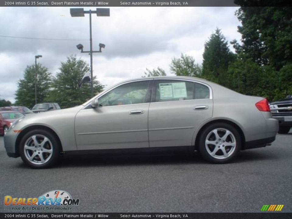 2004 Infiniti G 35 Sedan Desert Platinum Metallic / Willow Photo #3