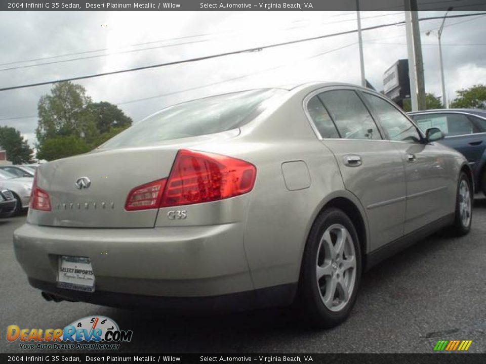 2004 Infiniti G 35 Sedan Desert Platinum Metallic / Willow Photo #6