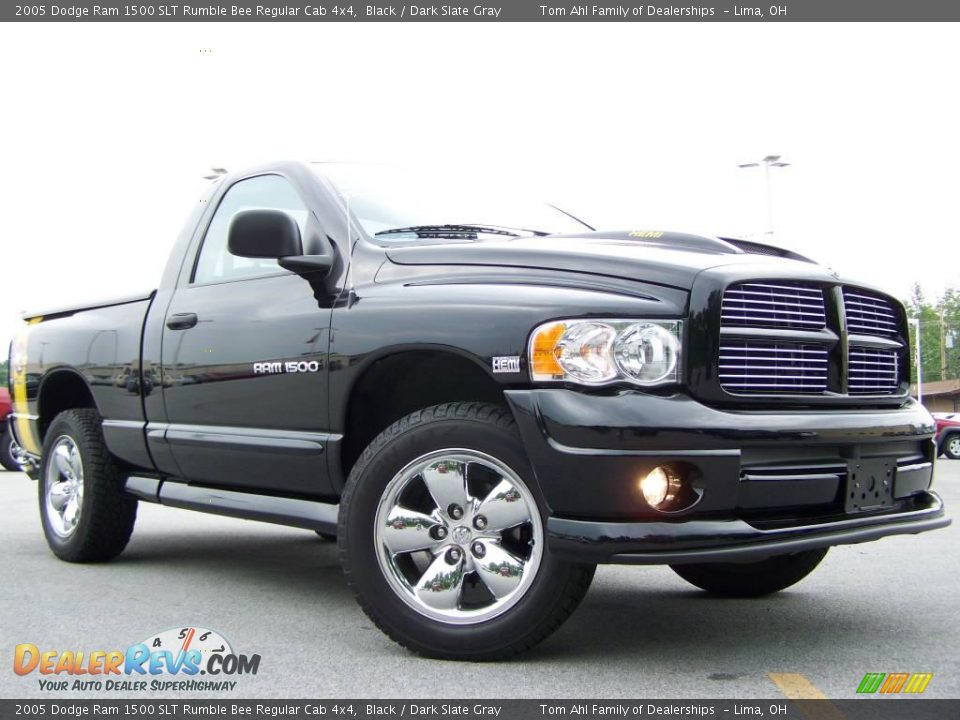 2005 Dodge Ram 1500 SLT Rumble Bee Regular Cab 4x4 Black / Dark Slate Gray Photo #1