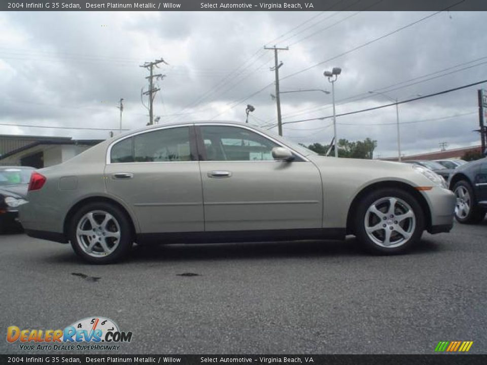2004 Infiniti G 35 Sedan Desert Platinum Metallic / Willow Photo #7